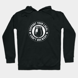 Support Your Local Craft Brewery (white) Hoodie
